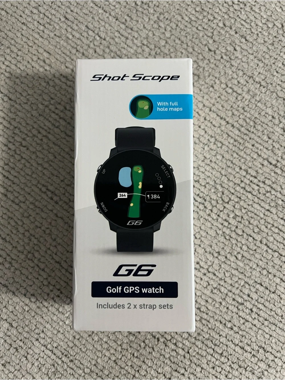 G6 Golf GPS Watch - Black